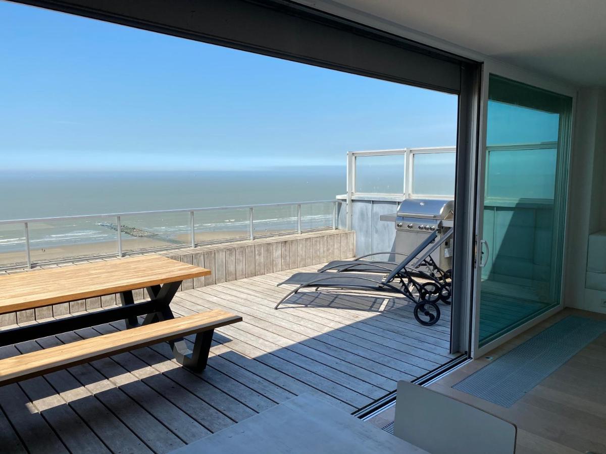 Penthouse Sea-Loft Blankenberge, Uniek Zeezicht, Luxeloft Met 40M2 Terras! Διαμέρισμα Εξωτερικό φωτογραφία